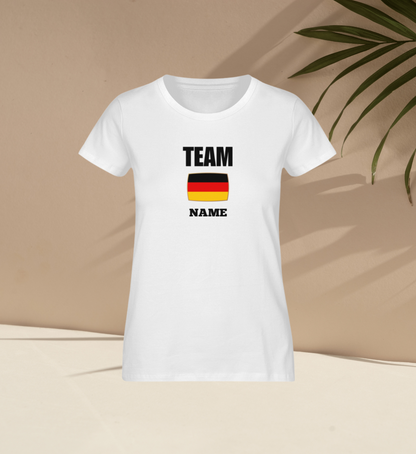 Fußball Partnerlook personalisierbar - Mama Organic T-Shirt