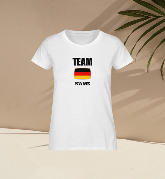 Fußball Partnerlook personalisierbar - Mama Organic T-Shirt