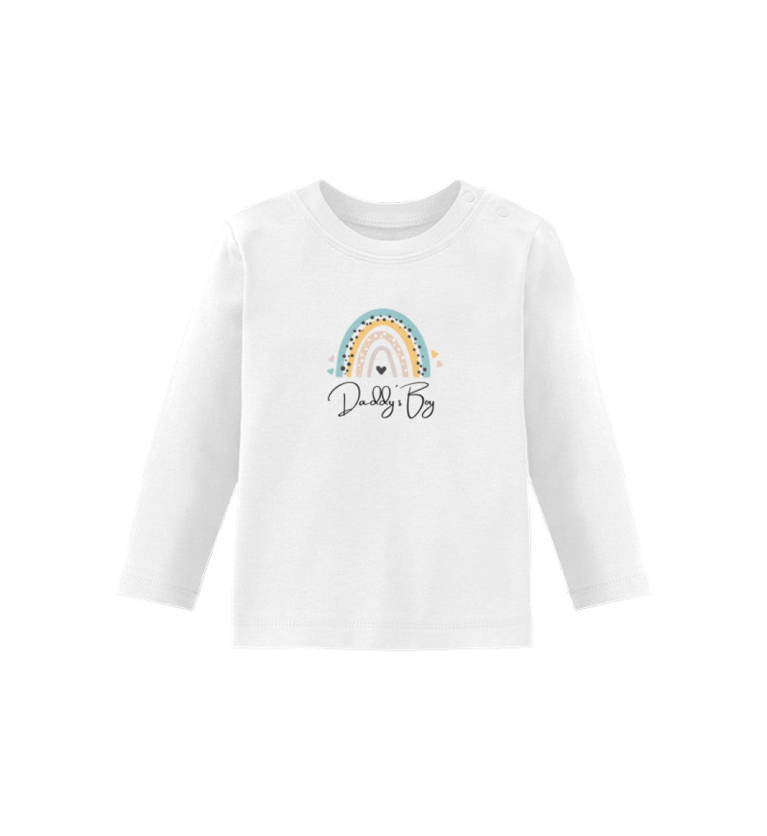 Daddy´s Boy Regenbogen - Baby Langarmshirt