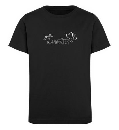 Geschwister Herzen große Schwester - Kinder T-Shirt