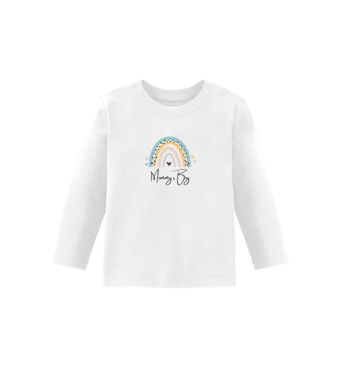 Mommy´s Boy Regenbogen - Baby Langarmshirt