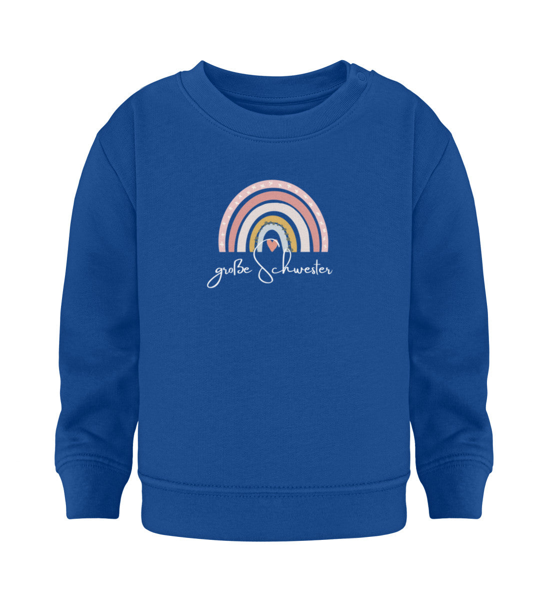 Regenbogen Geschwisterliebe große Schwester - Baby Sweatshirt