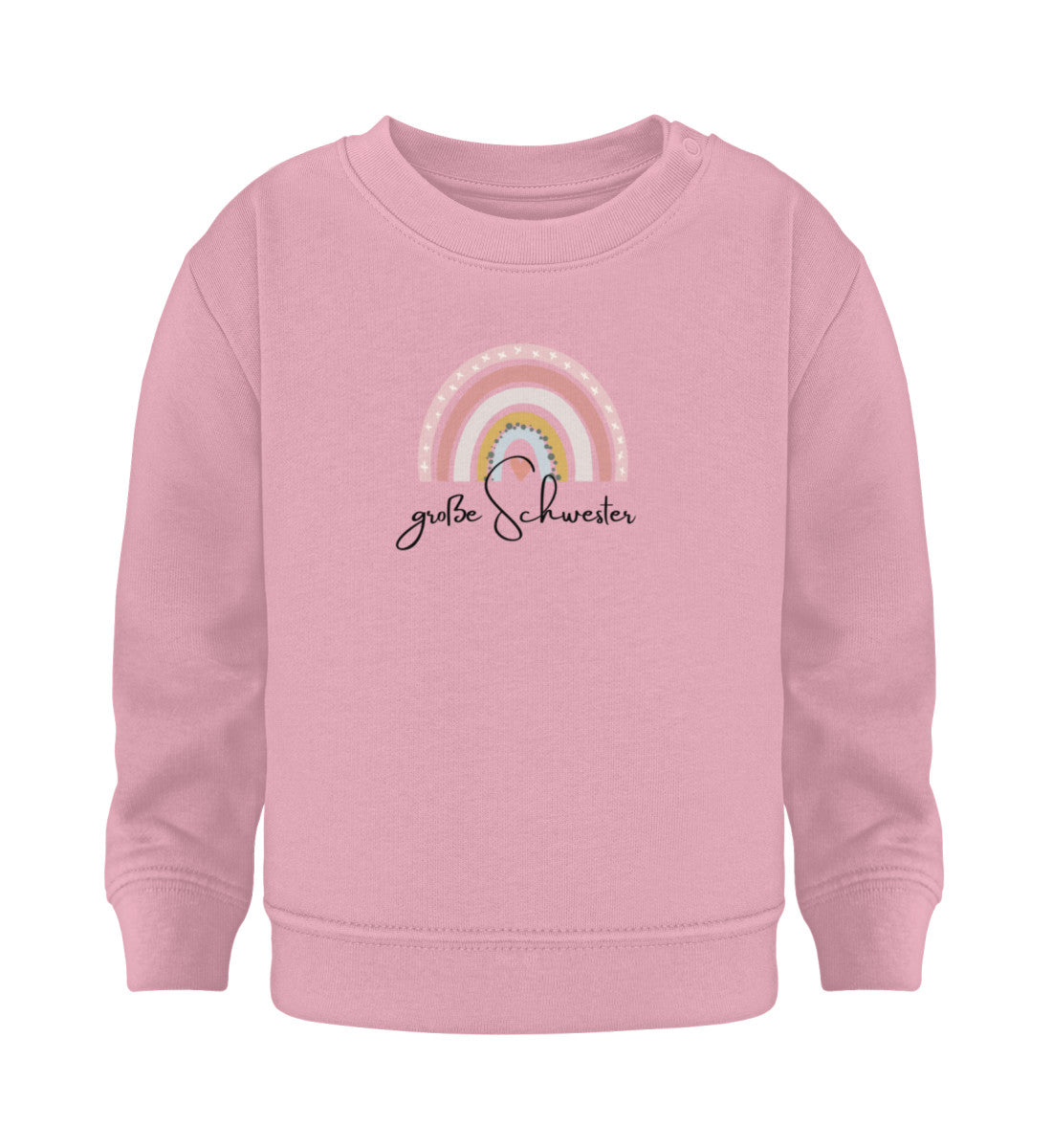 Regenbogen Geschwisterliebe große Schwester - Baby Sweatshirt