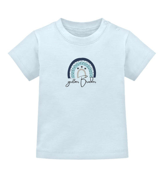 Regenbogen Geschwisterliebe großer Bruder - Baby T-Shirt