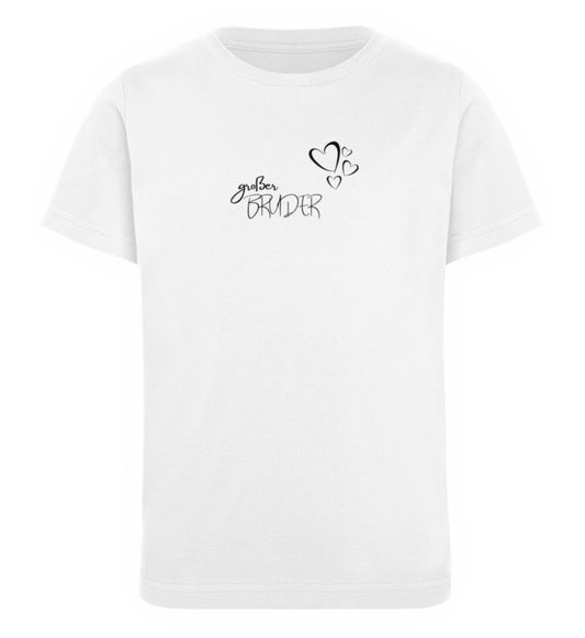 Geschwister Herzen großer Bruder - Kinder T-Shirt