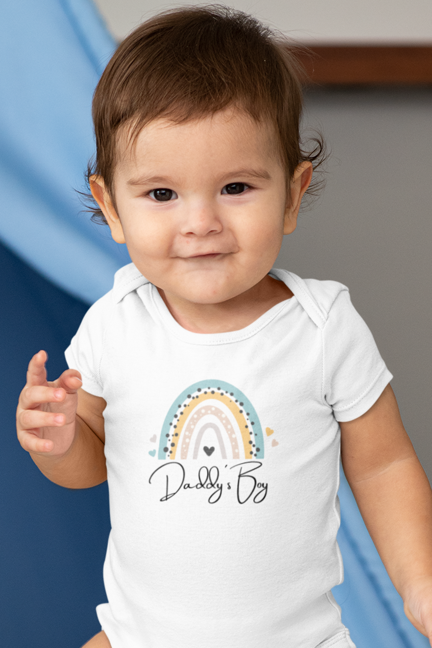 Daddy´s Boy Regenbogen - Baby Body Kurzarm