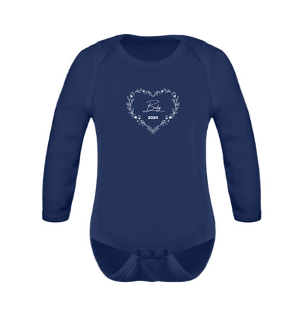 Baby 2024 Herzkranz - Baby Body Langarm