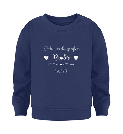 Ich werde großer Bruder 2024  - Baby Sweatshirt