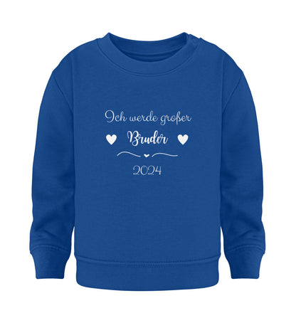 Ich werde großer Bruder 2024  - Baby Sweatshirt