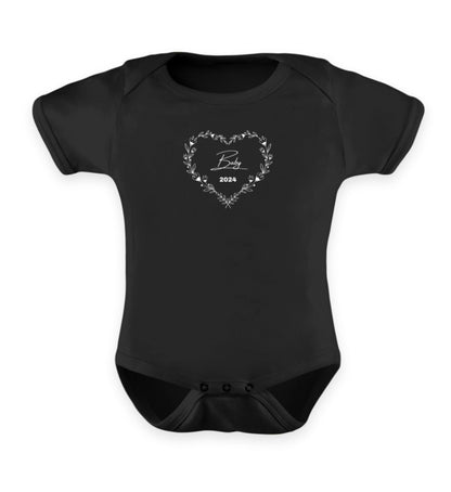 Baby 2024 Herzkranz  - Baby Body Kurzarm