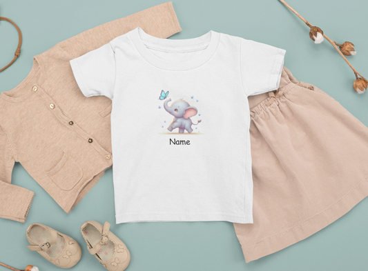Elefanten-Zauber - Baby T-Shirt Personalisierbar