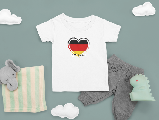Deutschland Farben Herz - Baby T-Shirt