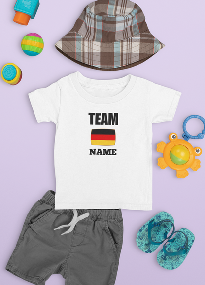 Fußball Partnerlook personalisierbar  - Baby T-Shirt