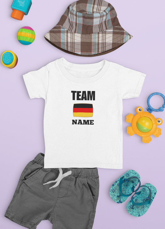 Fußball Partnerlook personalisierbar  - Baby T-Shirt