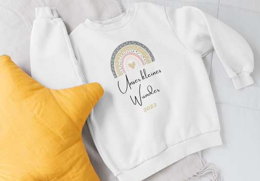 Baby Sweatshirt Kleines Wunder Geschenk Geburt Newborn
