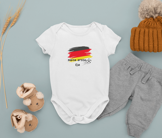 Deutschlandfahne erste EM - Baby Body kurzarm