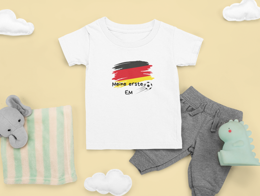 Deutschlandfahne erste EM - Baby T-Shirt