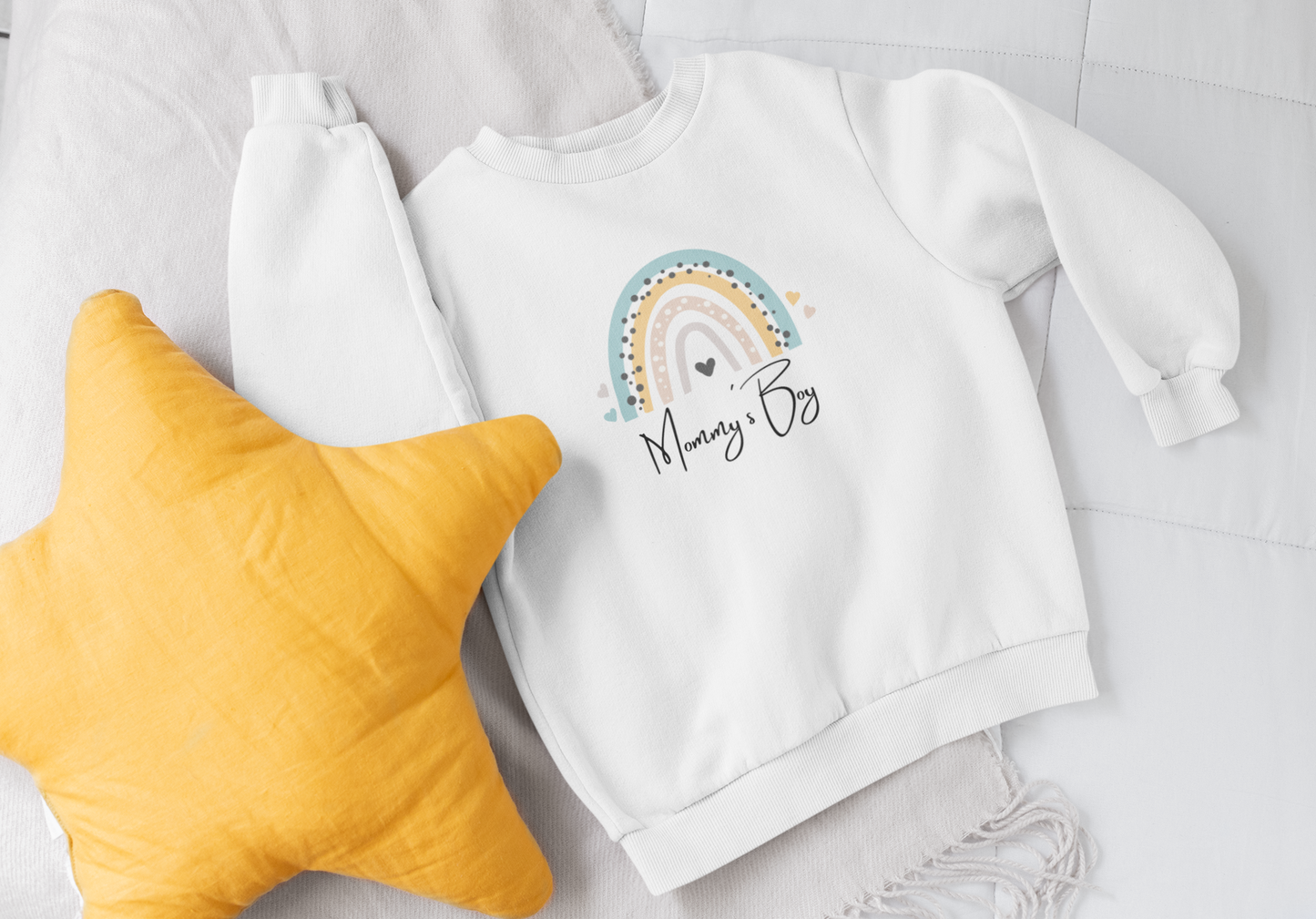 Mommy´s Boy Regenbogen - Baby Sweatshirt