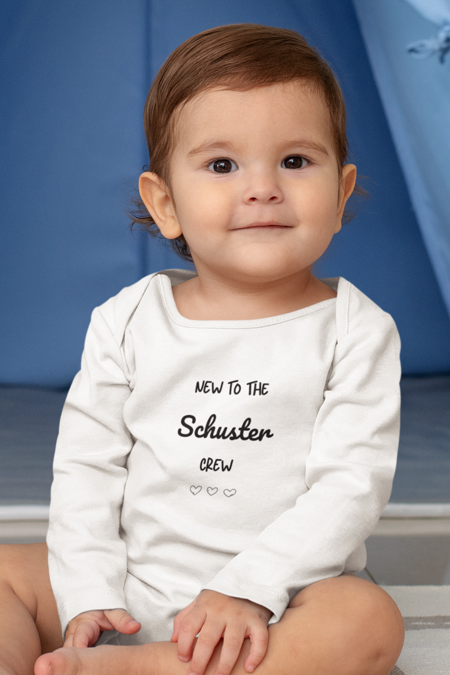 New to the Crew personalisierbar - Baby Body Langarm