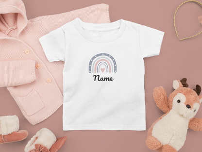 Regenbogen personalisierbar - Baby T-Shirt