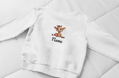 Safari Wunder personalisierbar - Giraffen Baby Sweatshirt