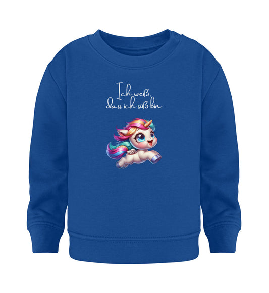 Süßes Einhorn - Baby Sweatshirt