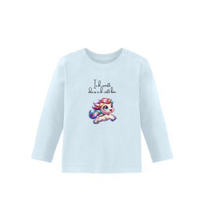 Süßes Einhorn - Baby Langarmshirt