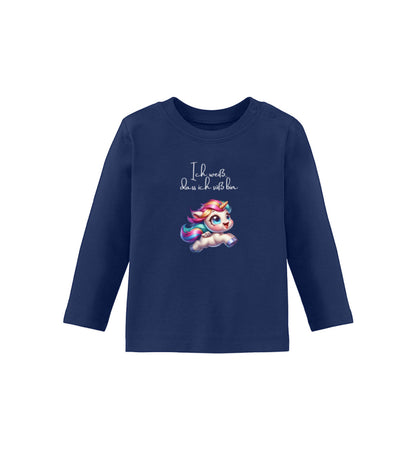 Süßes Einhorn - Baby Langarmshirt