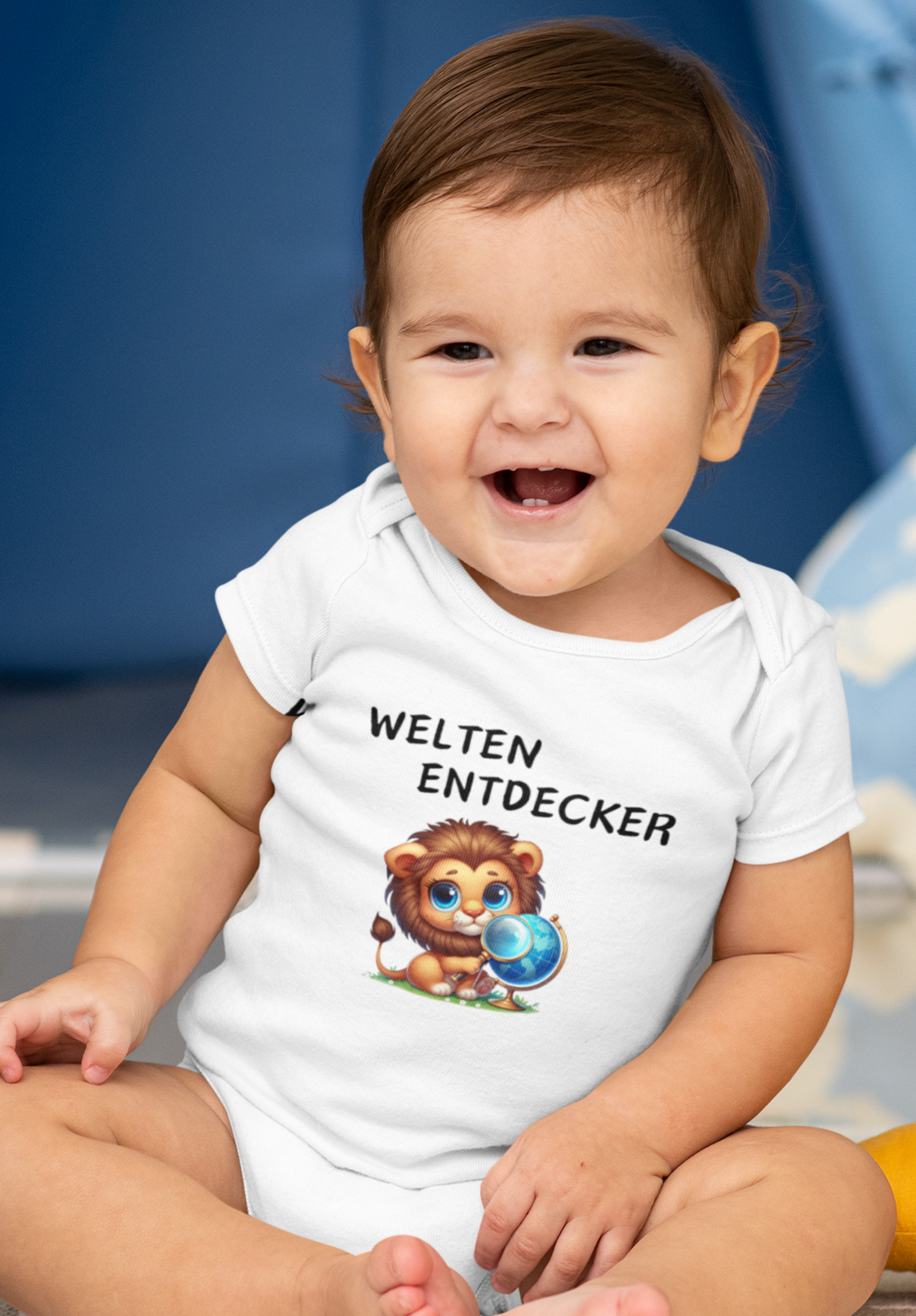 Baby Body kurzarm Welten Entdecker Partnerlook Papa